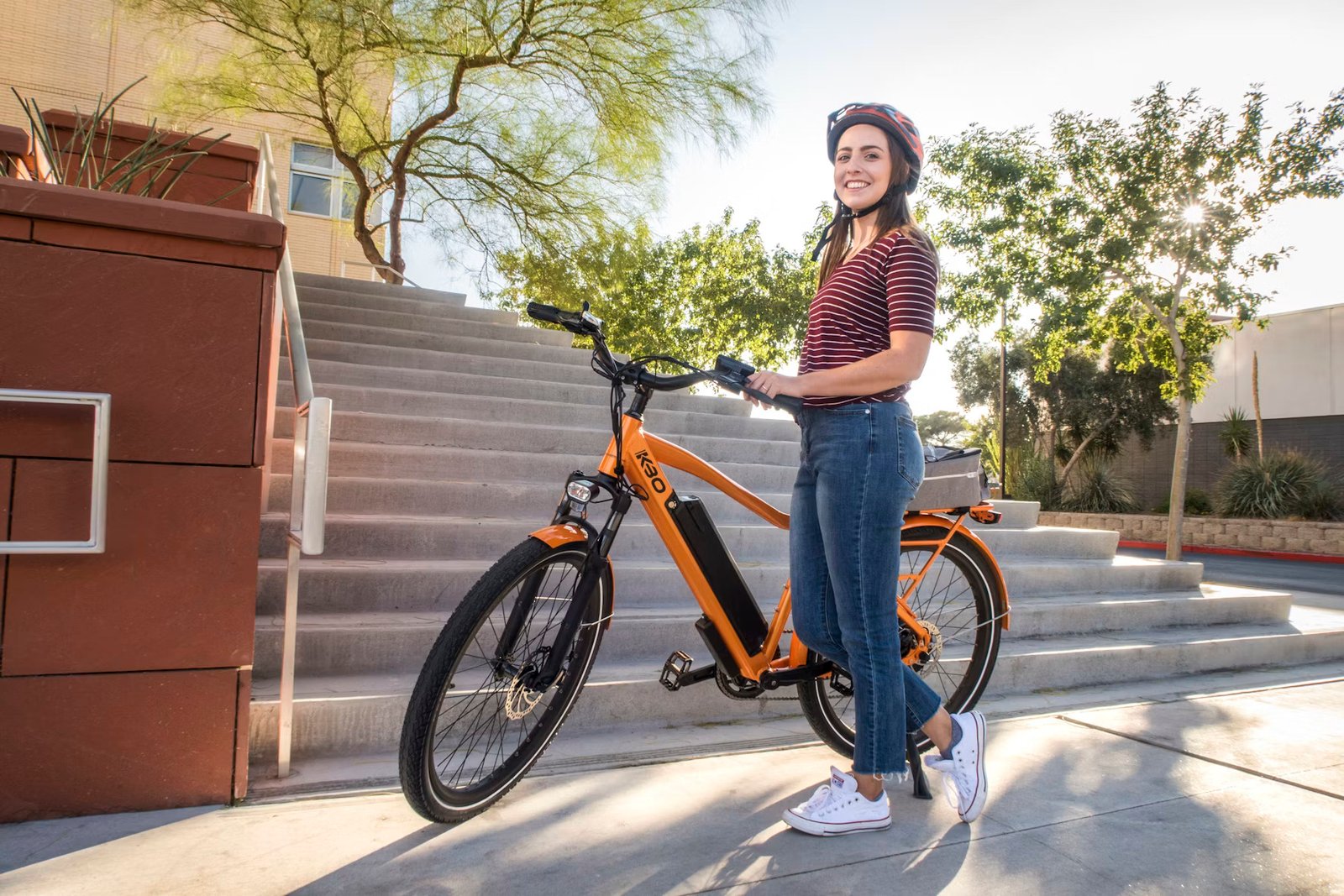 e-bike commuter urban riding USA 2026
